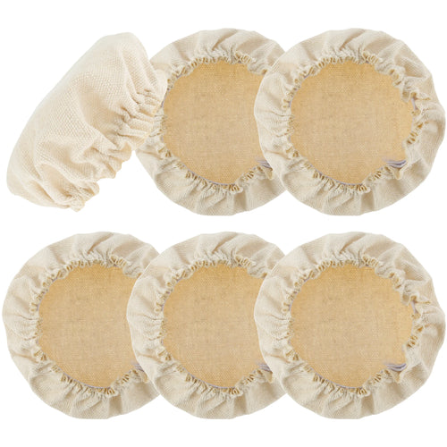 Sourdough Starter Cloth Covers – Set of 6 Reusable Fermentation Lids