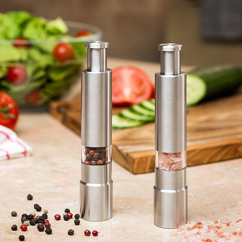 Premium Stainless Steel Salt & Pepper/Spice Grinder