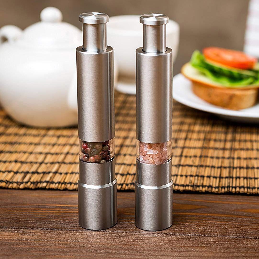 Premium Stainless Steel Salt & Pepper/Spice Grinder